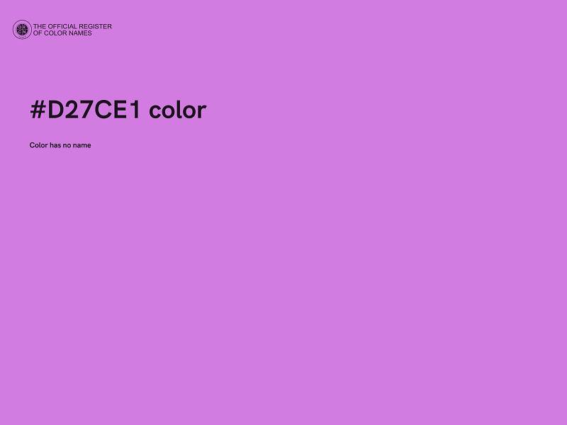 #D27CE1 color image