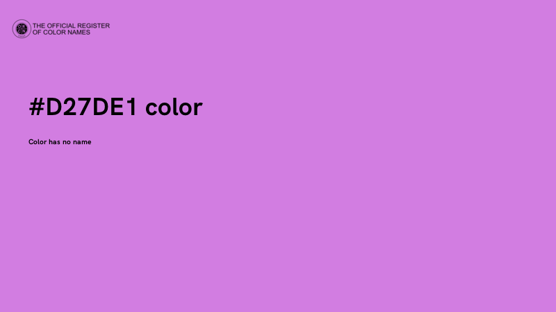 #D27DE1 color image