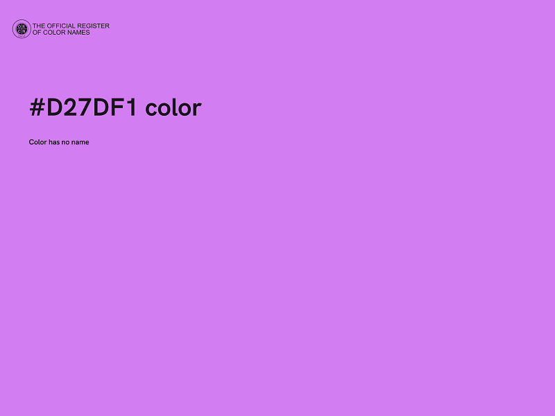 #D27DF1 color image