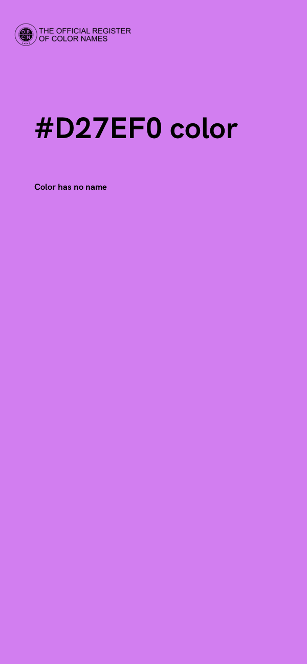 #D27EF0 color image