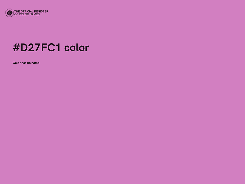 #D27FC1 color image