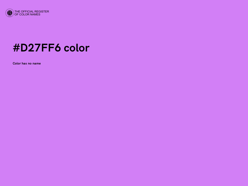 #D27FF6 color image