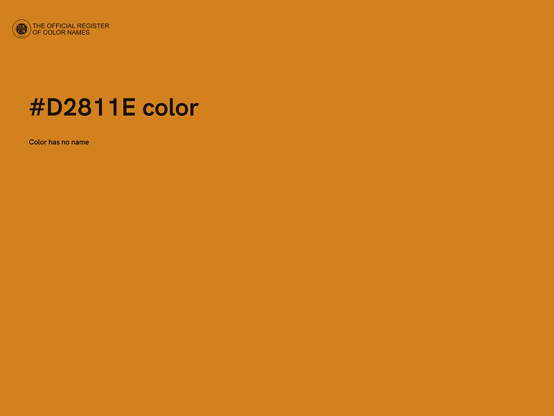 #D2811E color image