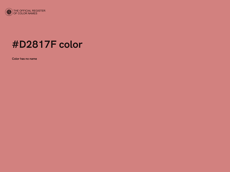 #D2817F color image
