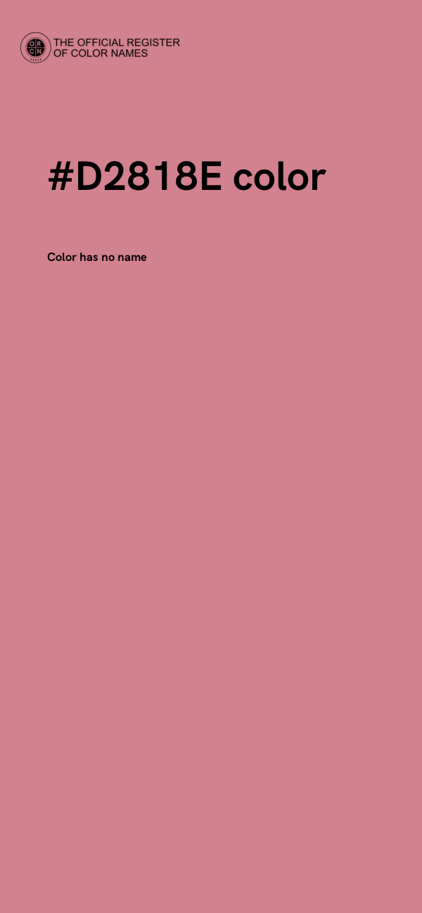 #D2818E color image