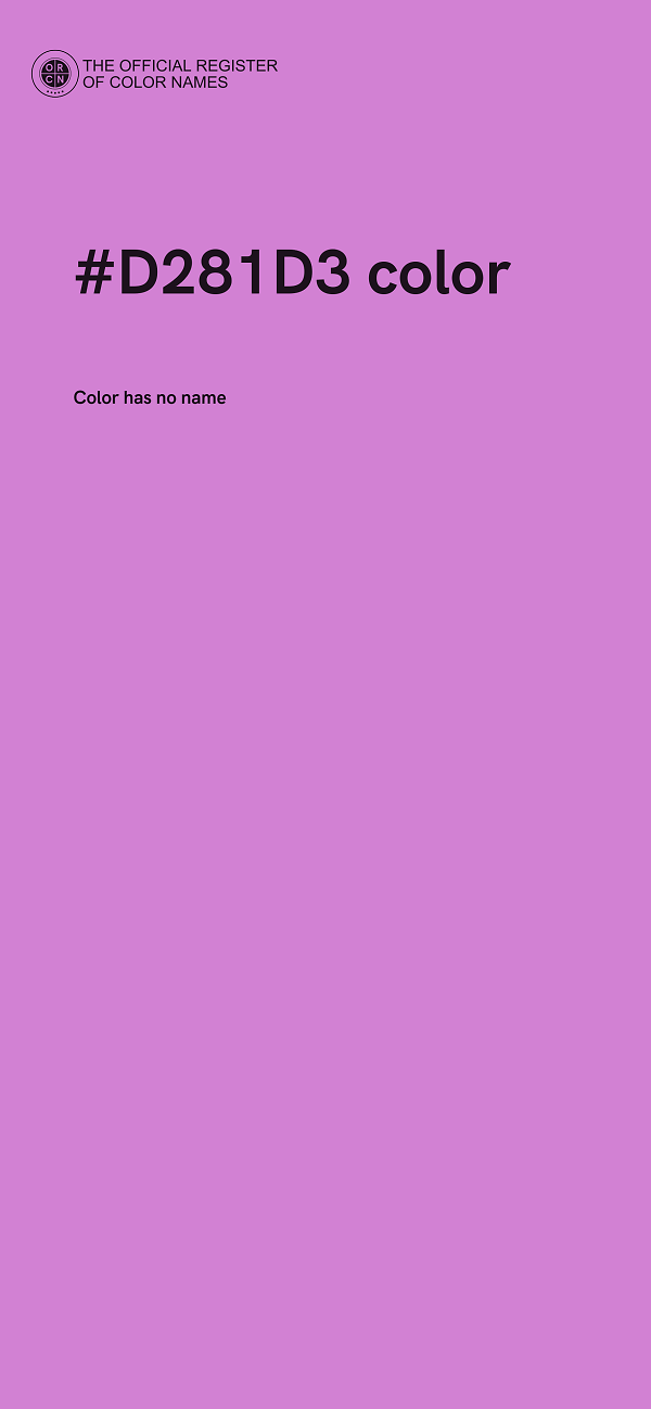 #D281D3 color image