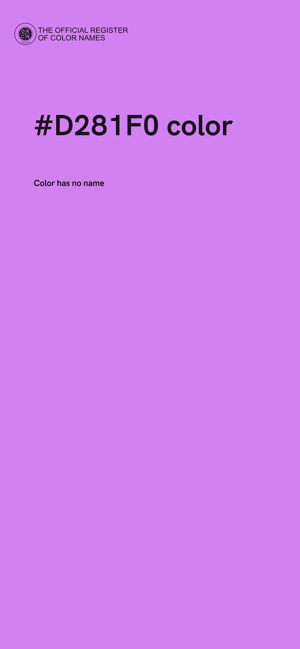 #D281F0 color image