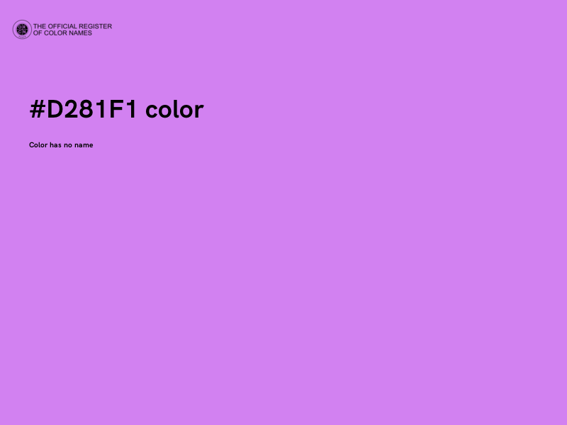 #D281F1 color image