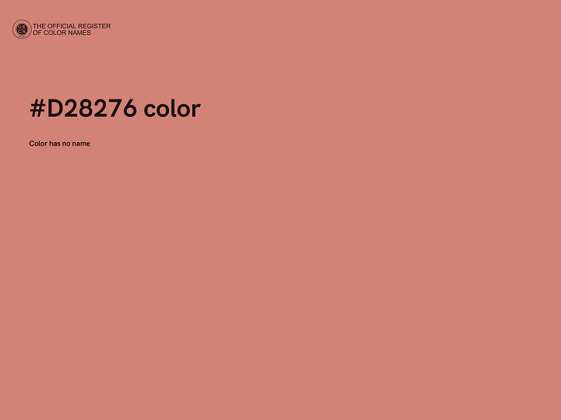 #D28276 color image