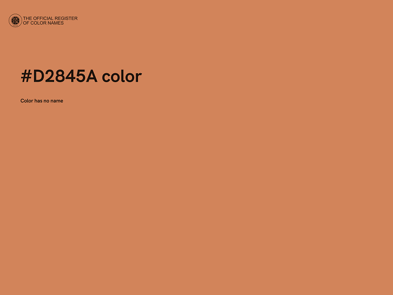 #D2845A color image