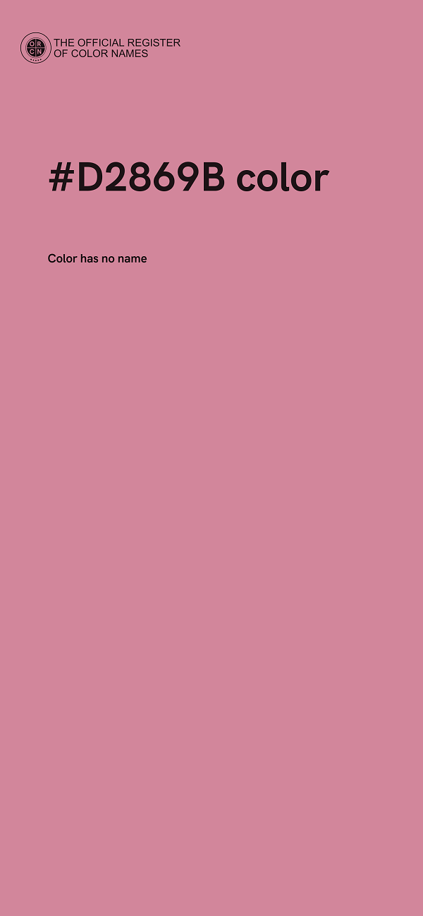 #D2869B color image
