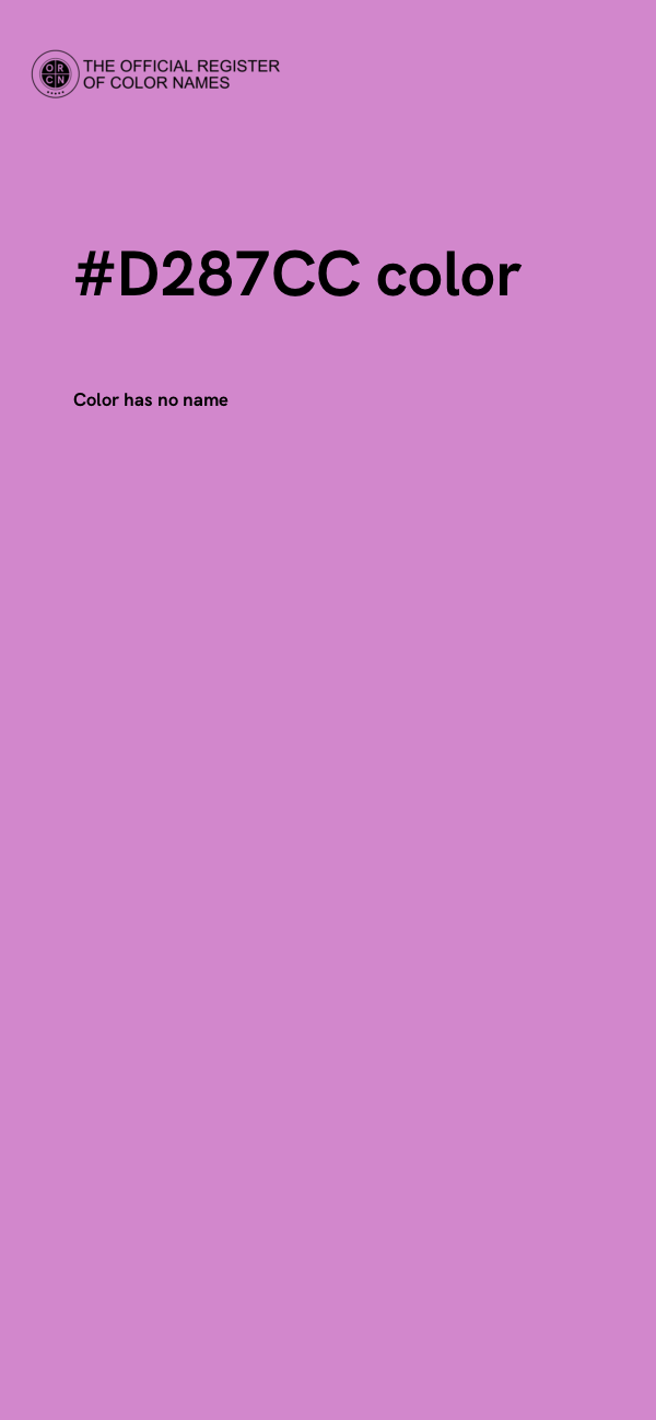 #D287CC color image