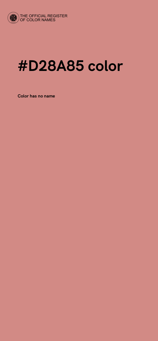#D28A85 color image