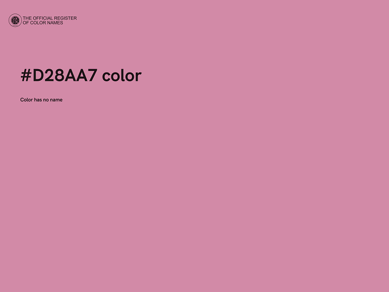 #D28AA7 color image