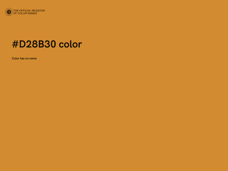 #D28B30 color image