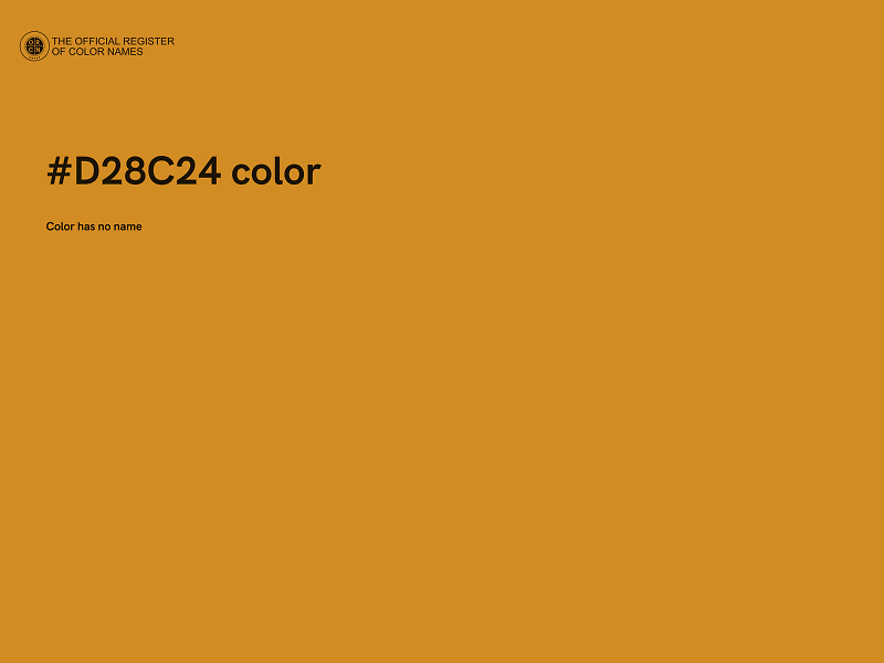 #D28C24 color image