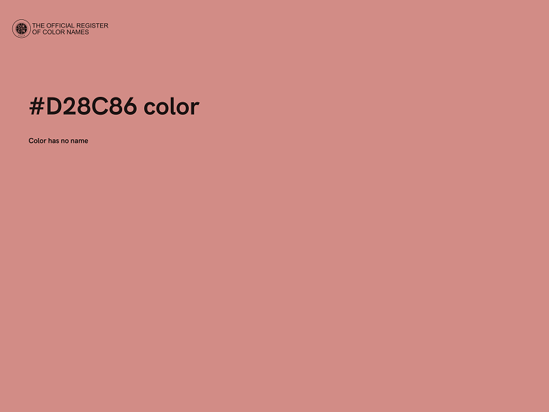 #D28C86 color image