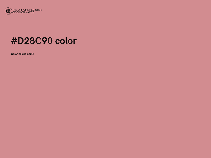 #D28C90 color image