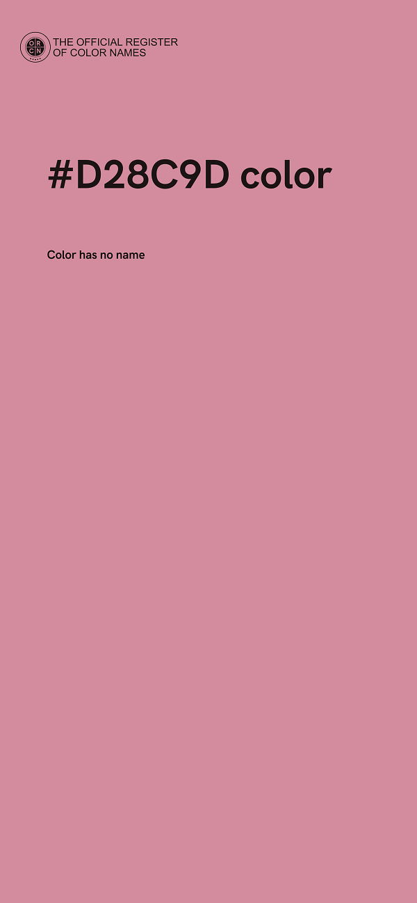 #D28C9D color image