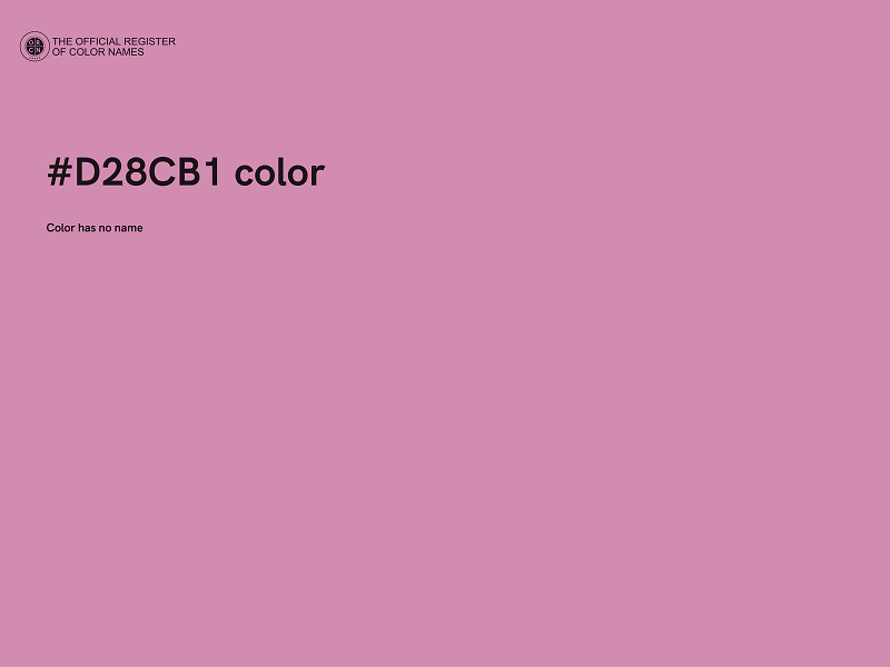 #D28CB1 color image