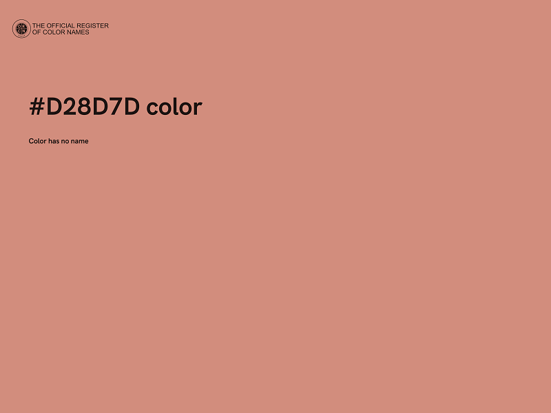 #D28D7D color image