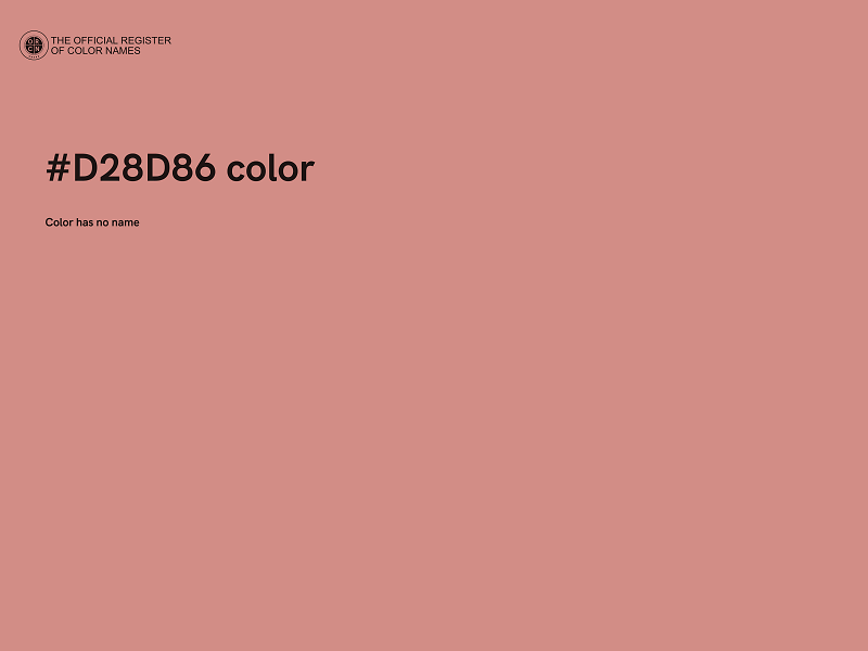 #D28D86 color image