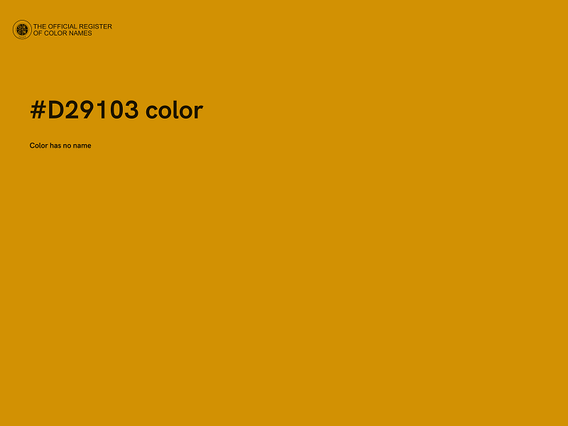 #D29103 color image