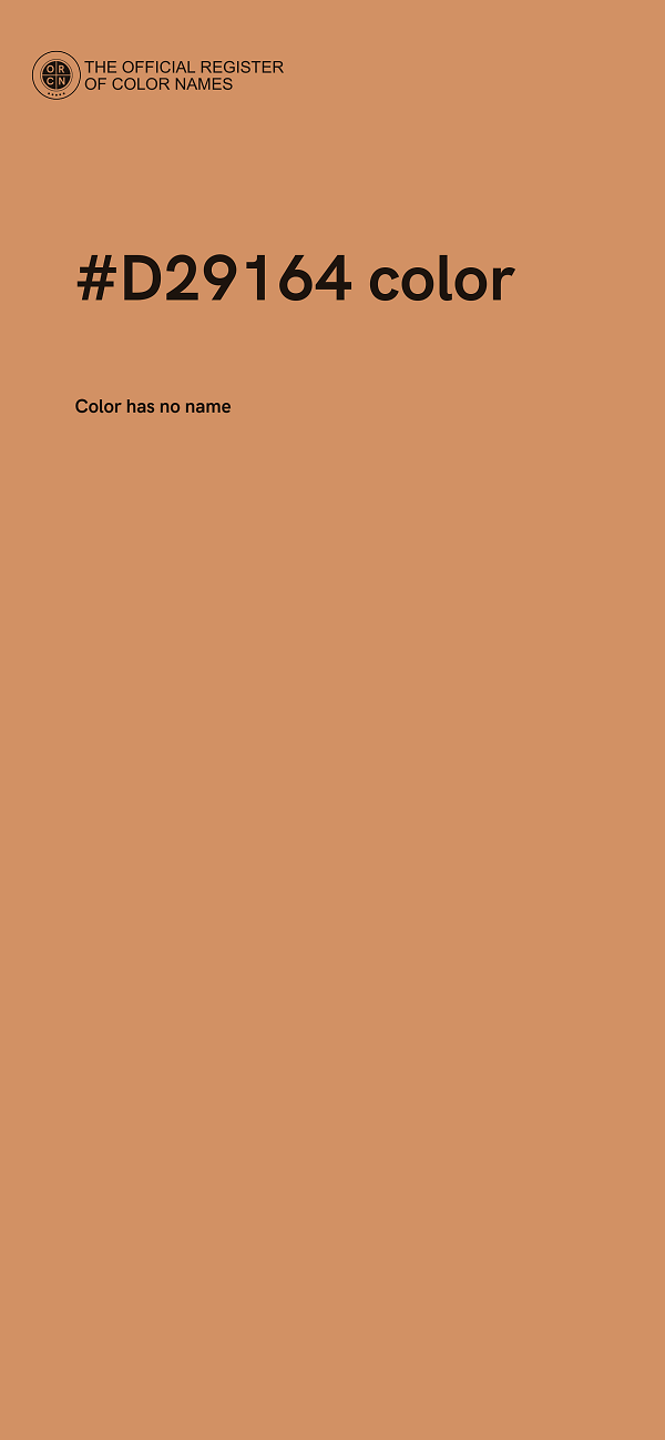 #D29164 color image