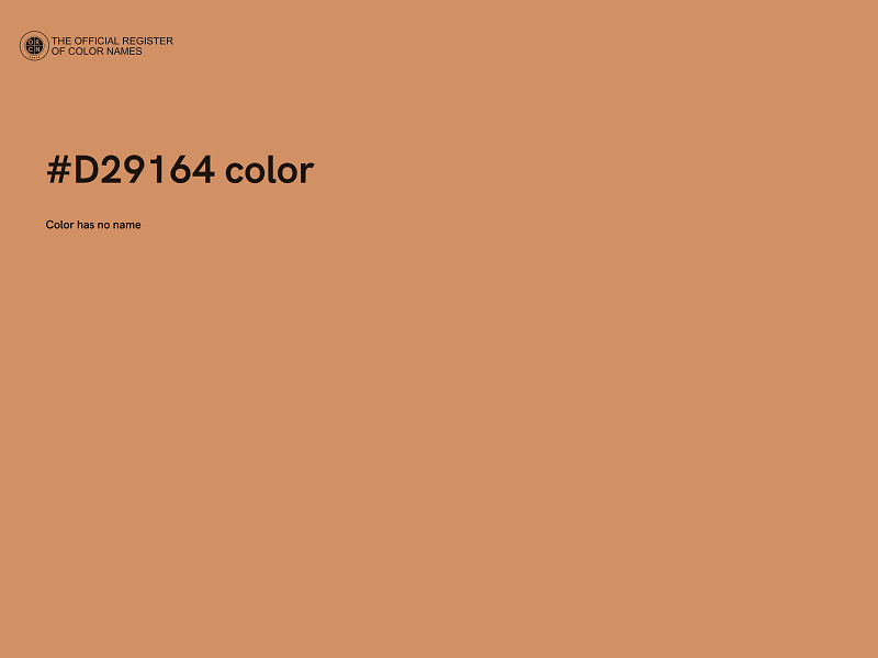 #D29164 color image