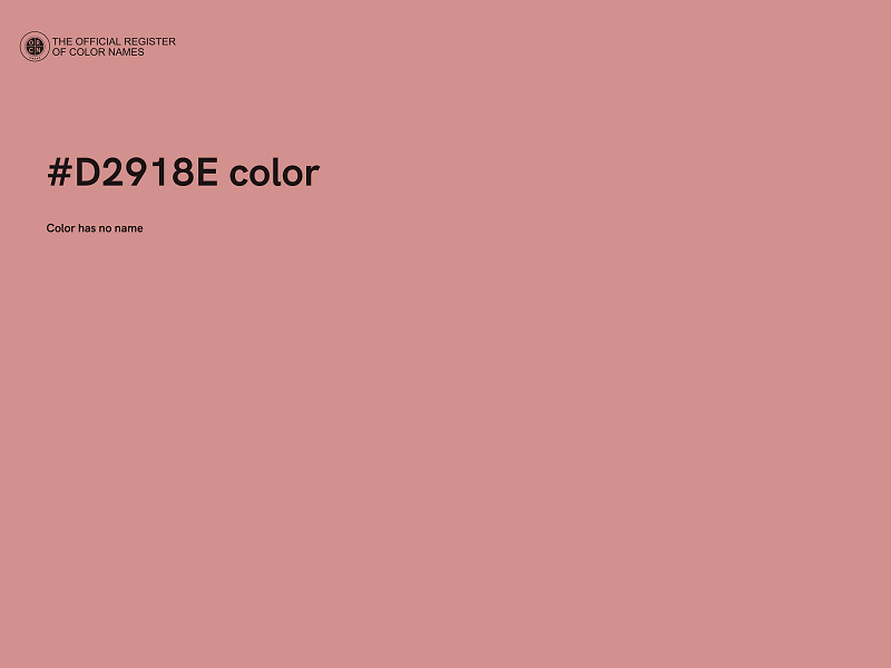 #D2918E color image