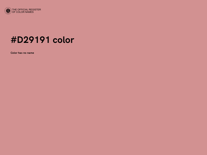 #D29191 color image
