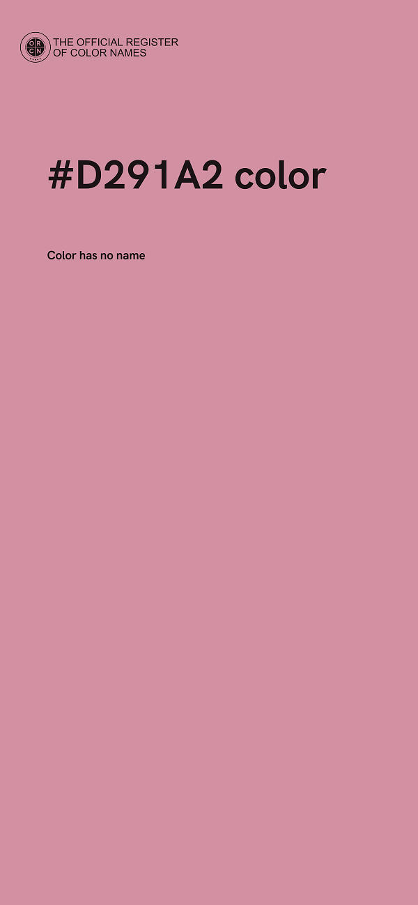 #D291A2 color image
