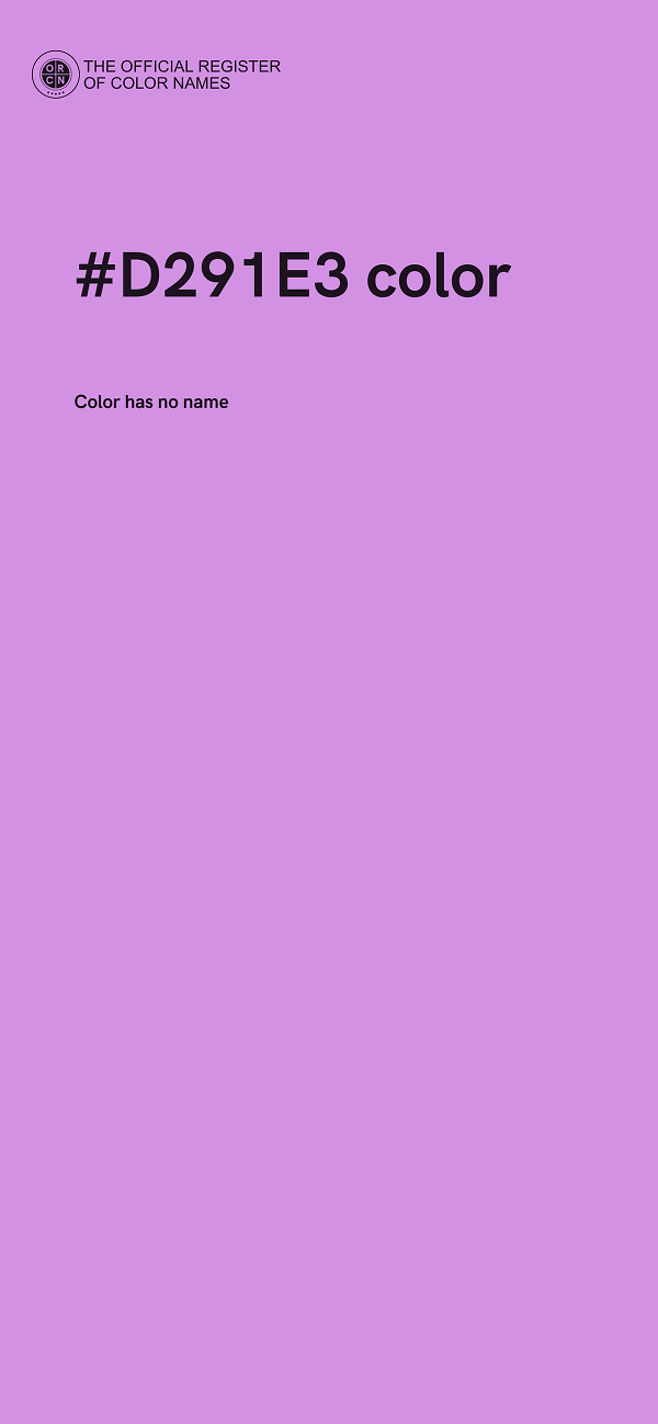 #D291E3 color image