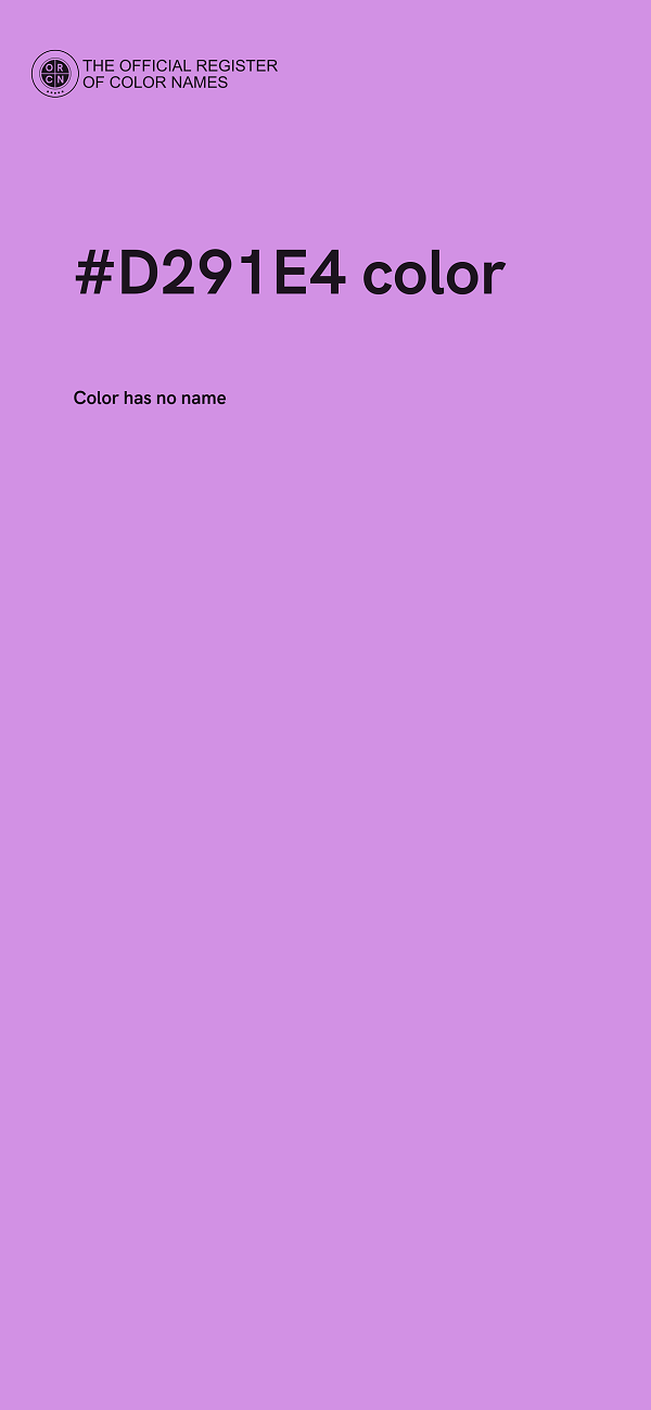 #D291E4 color image