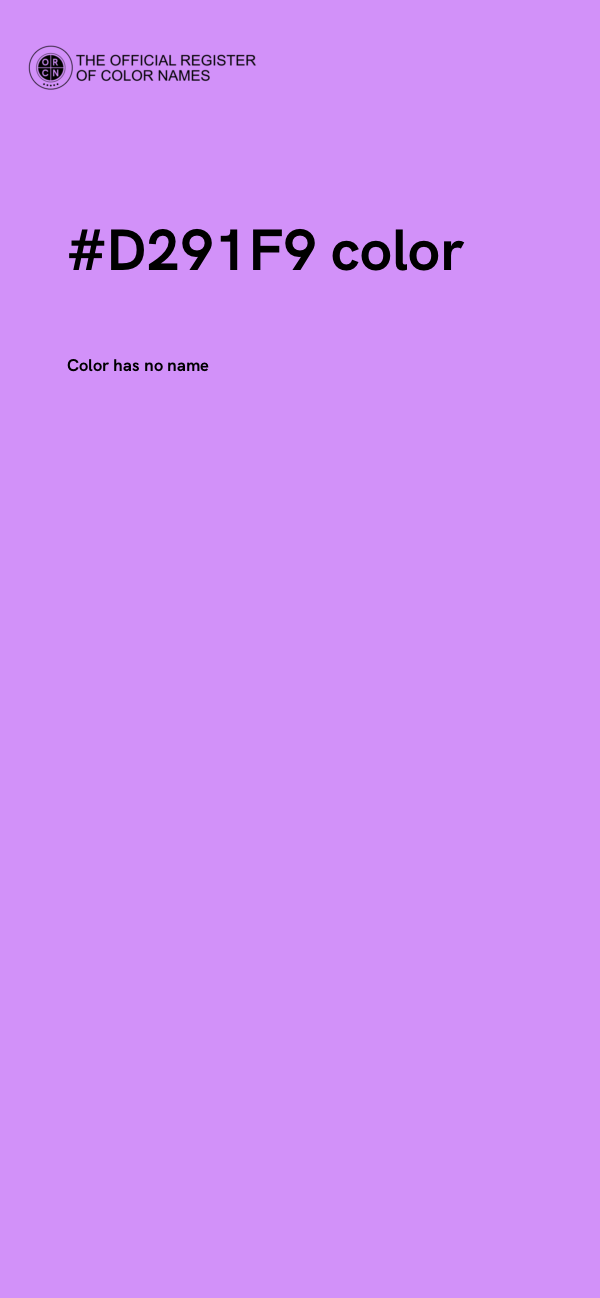 #D291F9 color image