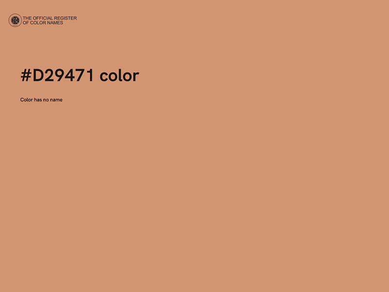 #D29471 color image