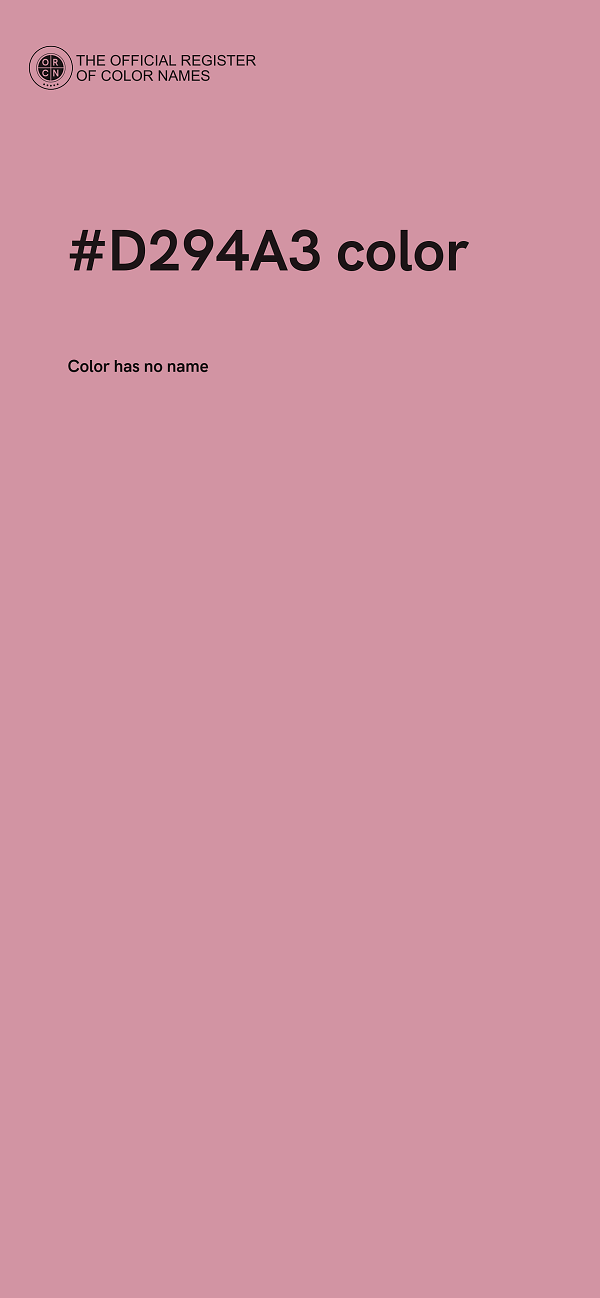 #D294A3 color image