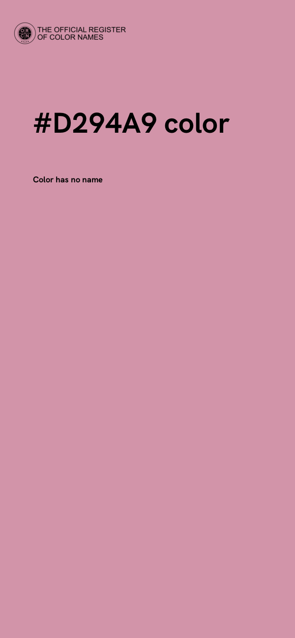 #D294A9 color image
