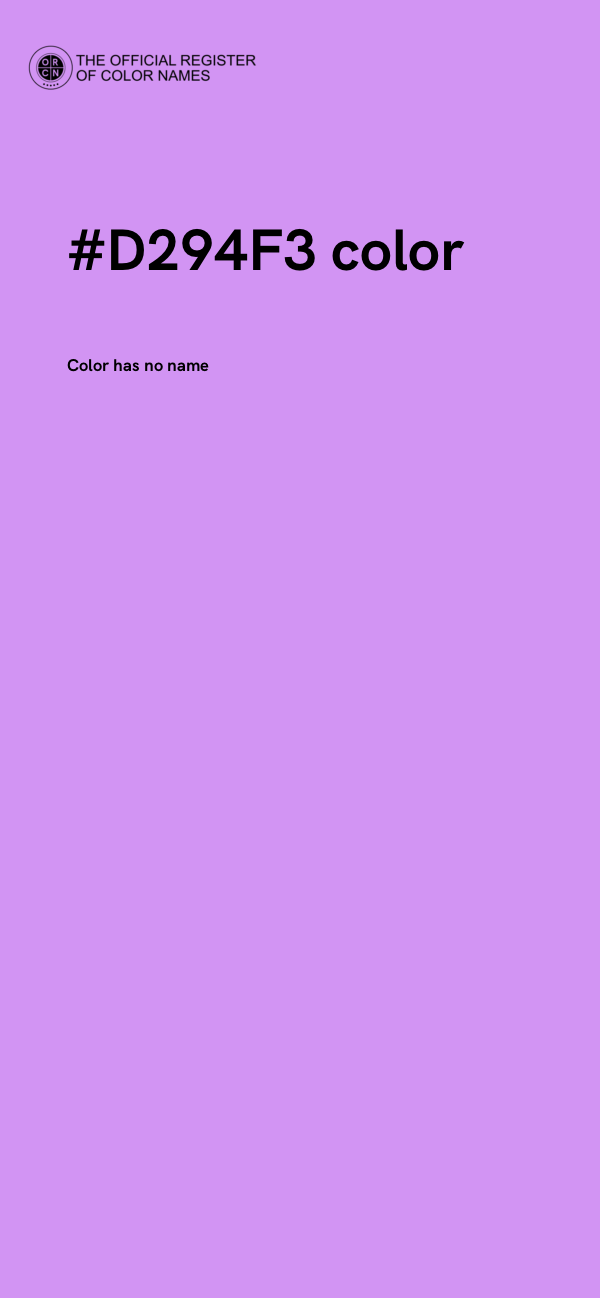 #D294F3 color image