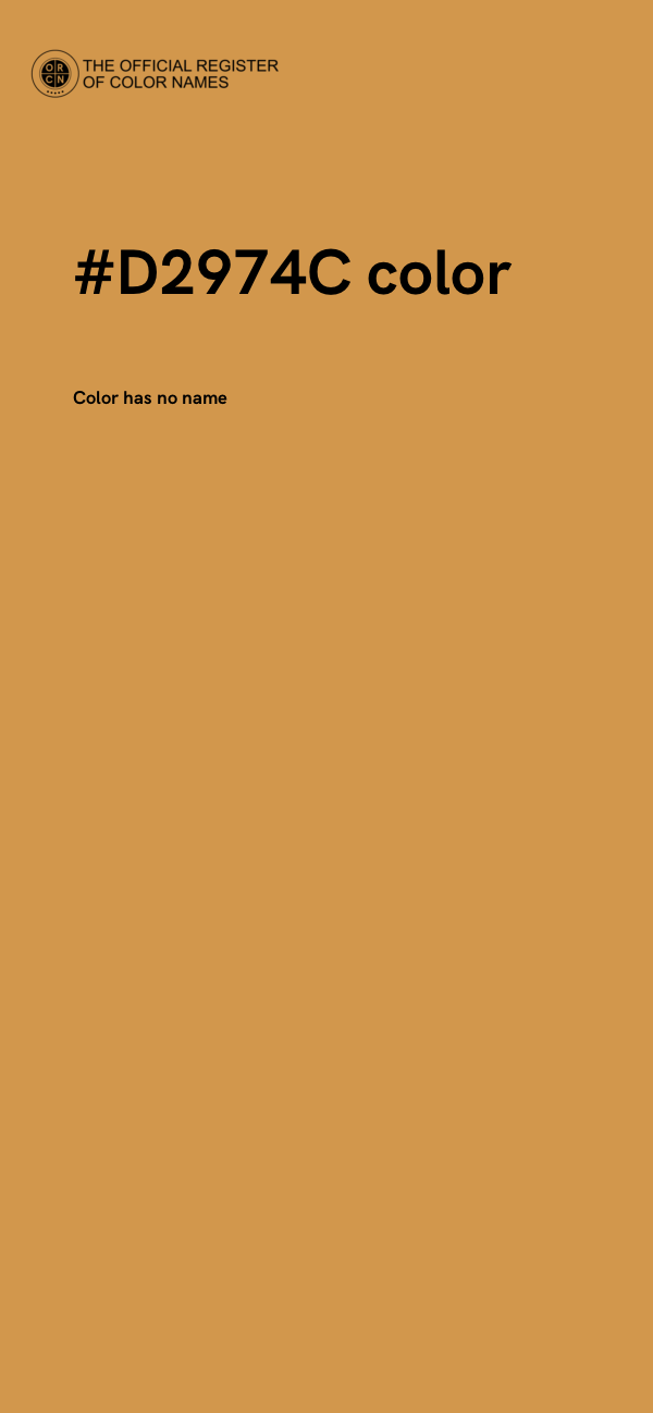 #D2974C color image