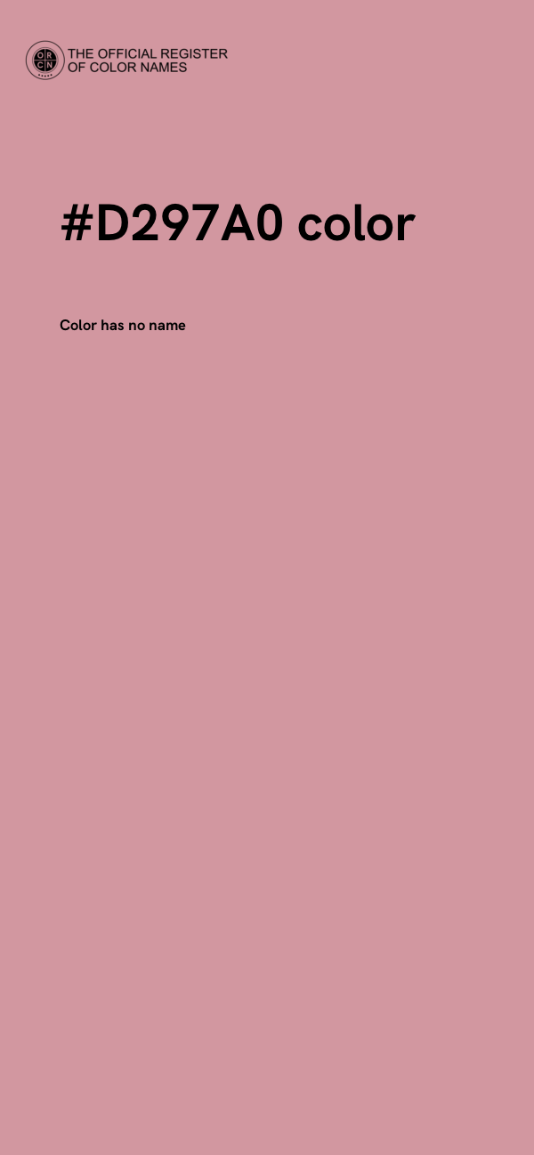 #D297A0 color image