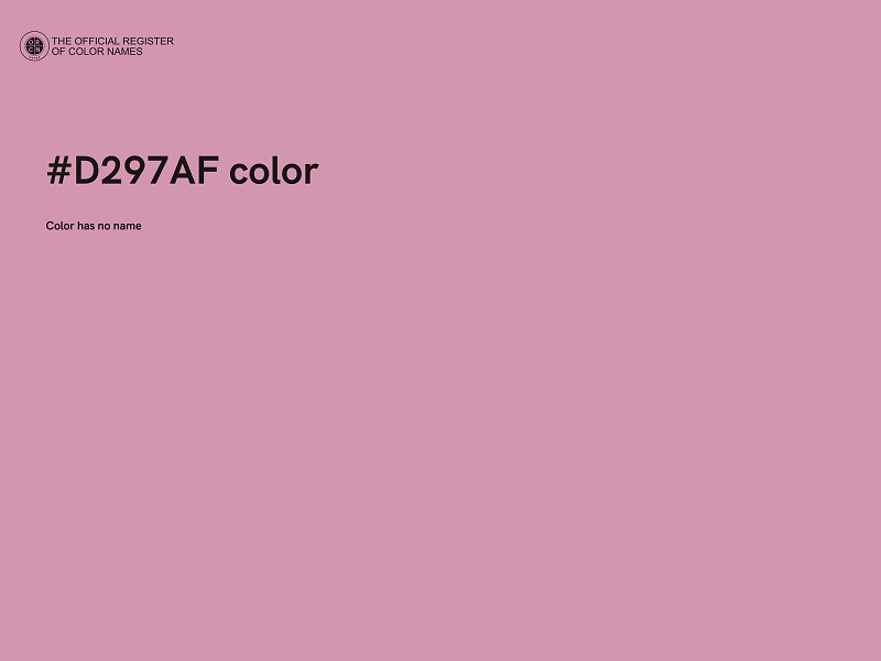 #D297AF color image