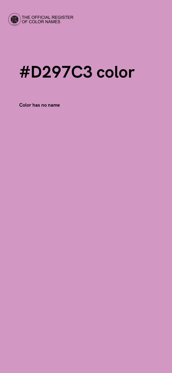 #D297C3 color image