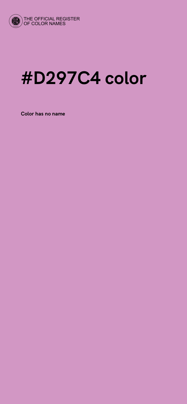 #D297C4 color image