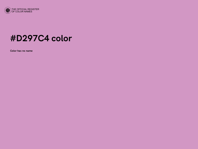 #D297C4 color image