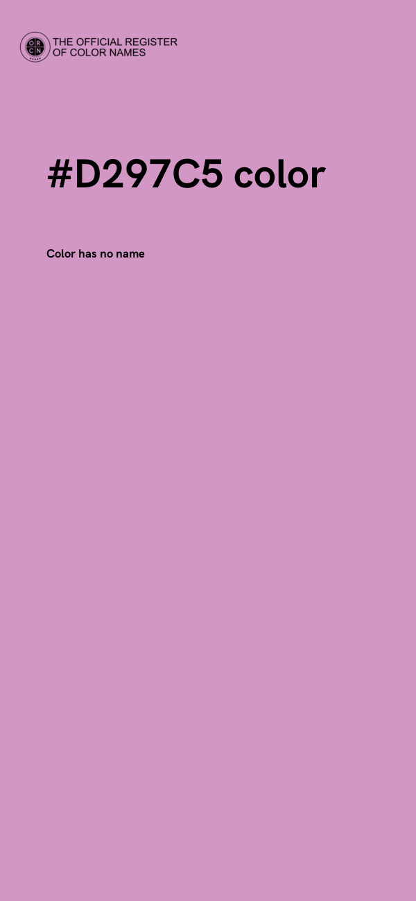 #D297C5 color image
