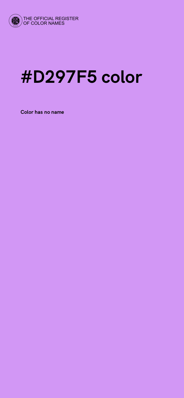 #D297F5 color image