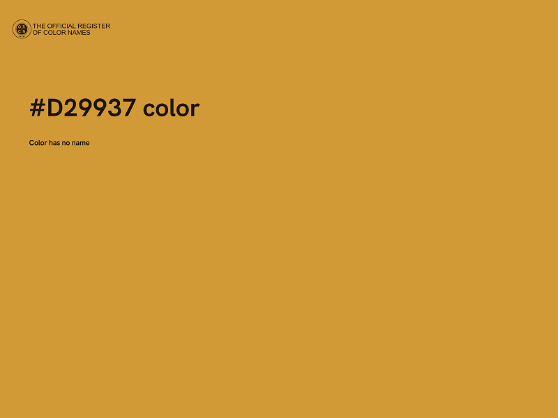 #D29937 color image