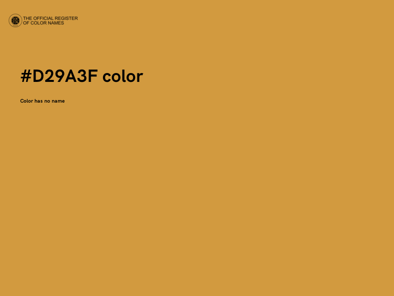 #D29A3F color image