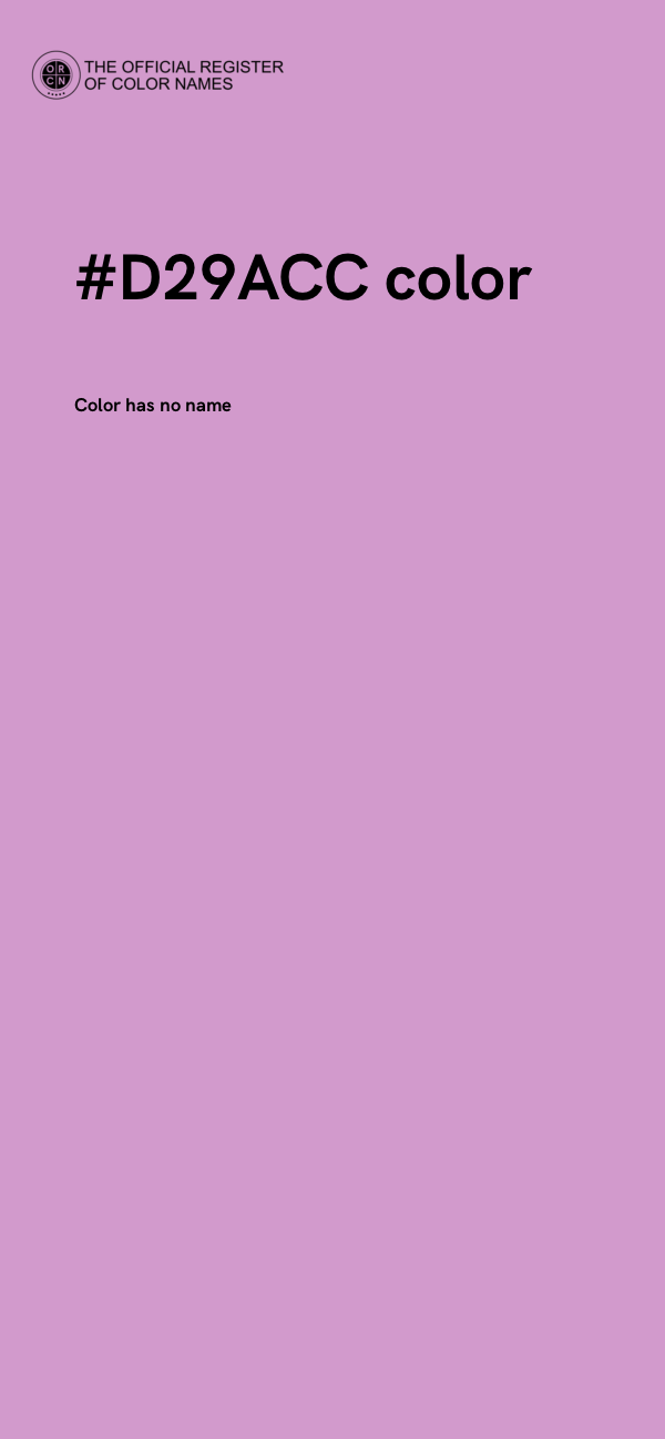 #D29ACC color image
